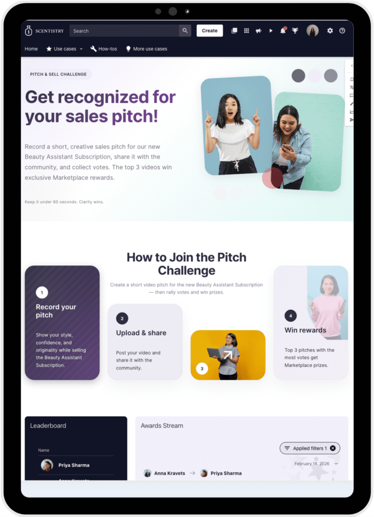 iPad Pitch and sell