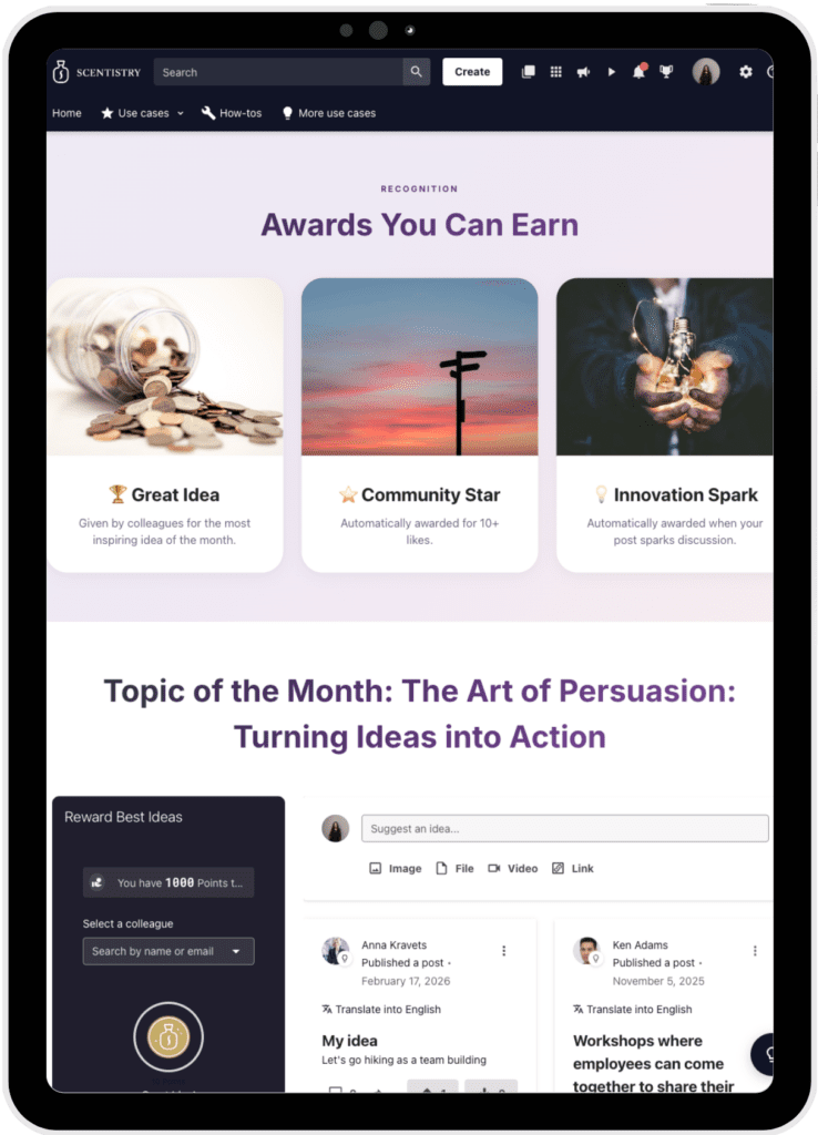 iPad Share your ideas